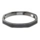 Dextera Bangle Octagon Shape, Black, Ruthenium Plated L