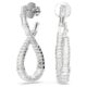 Hyperbola Drop Earrings Infinity, White,