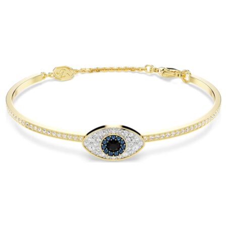 Symbolica Bangle Evil Eye, Blue, Gold-tone Plated