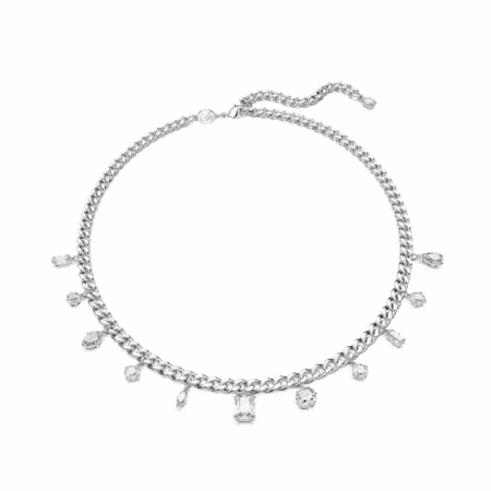 Collier Dextera, Blanc, Métal rhodié