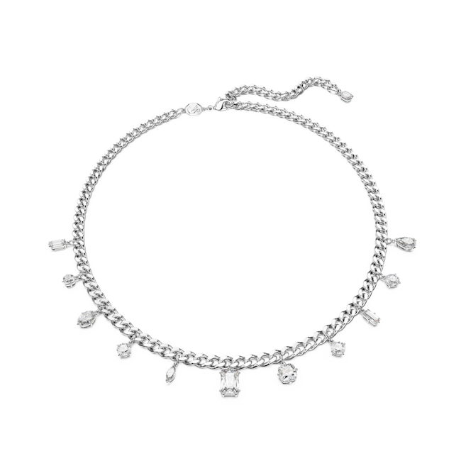 Collier Dextera, Blanc, Métal rhodié