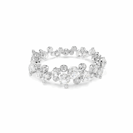 Constella bracelet mixed white rhodium plated