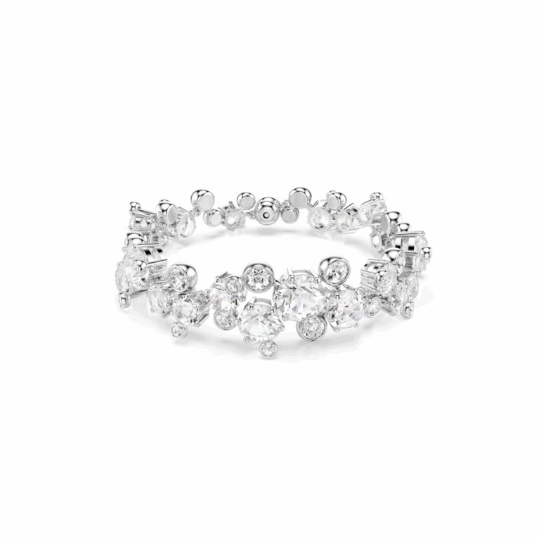 Constella bracelet mixed white rhodium plated