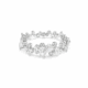 Constella bracelet mixed white rhodium plated