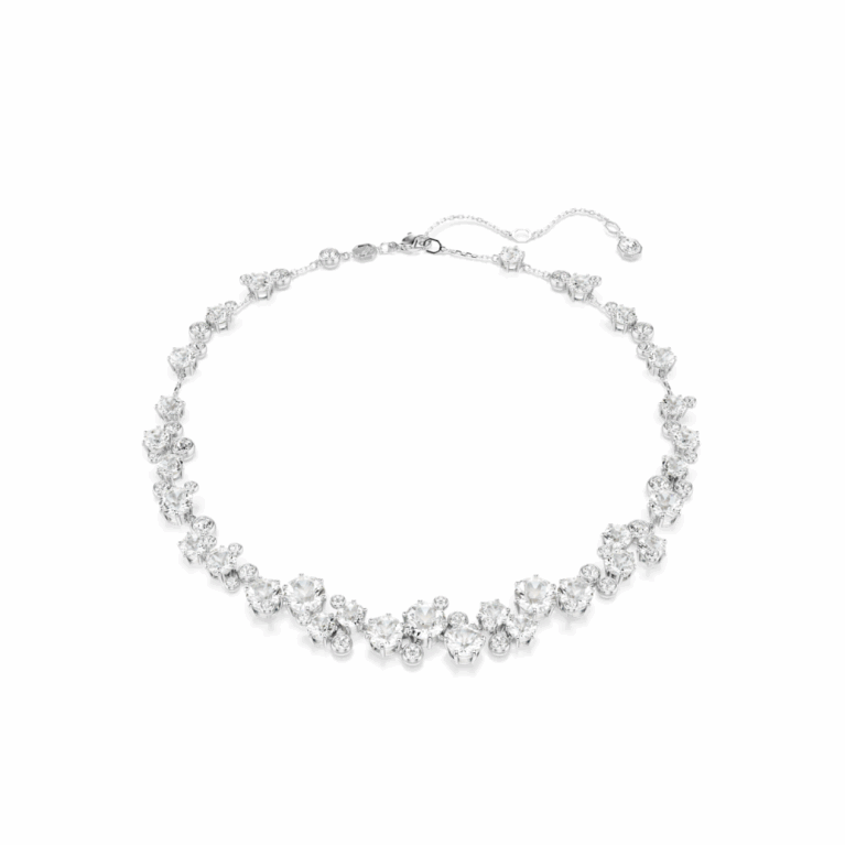 Constella necklace, Round, White
