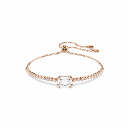 Matrix tennis bracelet mixed white rose gold