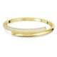 Dextera bangle, Magnetic closure, white, Gold-tone plated