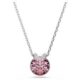 Bella V pendant round pink