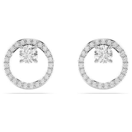 Constella stud earrings white rhodium plated