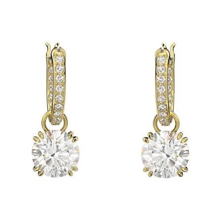 Constella drop earrings white gold plated
