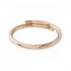 Dextera bangle, Magnetic closure, white, rose gold L