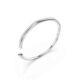 Dextera bangle, octagon shape, Round cut, white, rhodium plated S