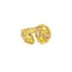 Gema cuff yellow gold tone plated