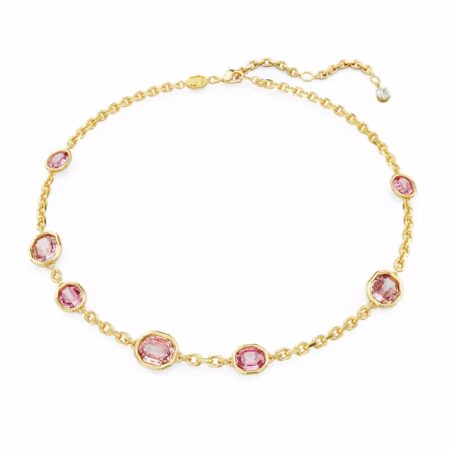 Collier Imber Taille octogonale, Rose, Plaqué or 18 carats