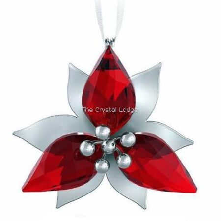 Swa silver tone poinsettia