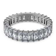 Matrix ring, Baguette cut, Gray, Ruthenium plated