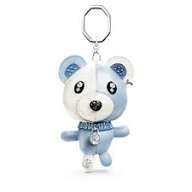 Teddy bag charm blue