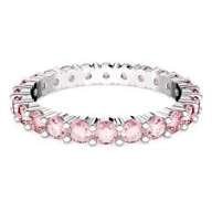 Bague matrix taille ronde rose metal 52
