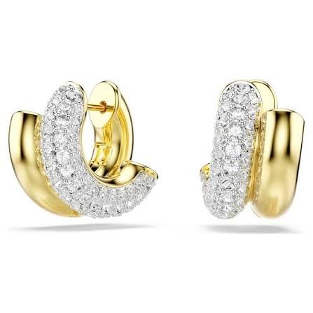 Dextera hoop earrings round cut mini white gold