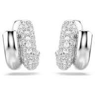 Dextera hoop earrings round cut mini white