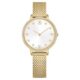 Clarica watch swiss made metal bracelets gold tone finish