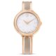 Crystalline bangle watch swiss made metal bracelets rose gold