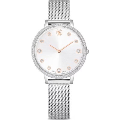 Clarica watch swiss made metal bracelets silver tone