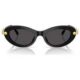 Sunglasses, Oval shape, Black