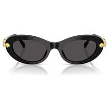 Sunglasses, Oval shape, Black