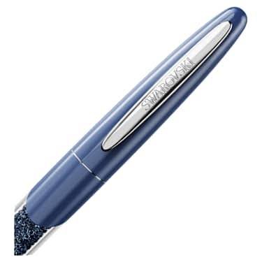 Crystalline rollerball pen blue chrome