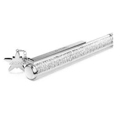 Crystalline ballpoint pen white locquered