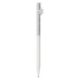 Crystalline ballpoint pen octagon shape white