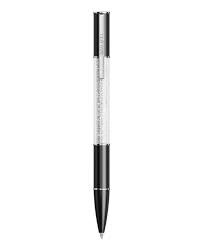 Crystalline lustre ballpoint pen black