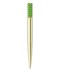 Lucent pen green gold tone