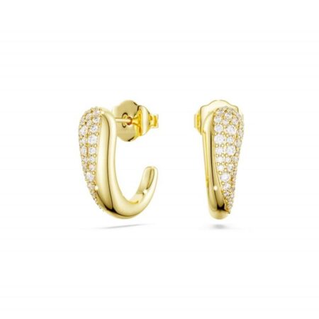 Classica hoop earrings sterling silver, Gold