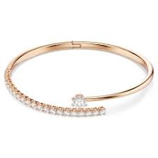 Matrix bangle round white rose gold