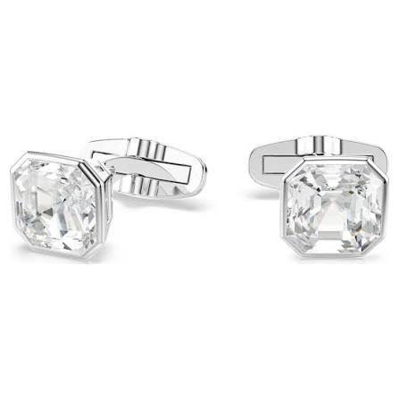 Millenia cufflinks octagon cut white rhodium plated