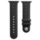 watch strap silicone with stitching black